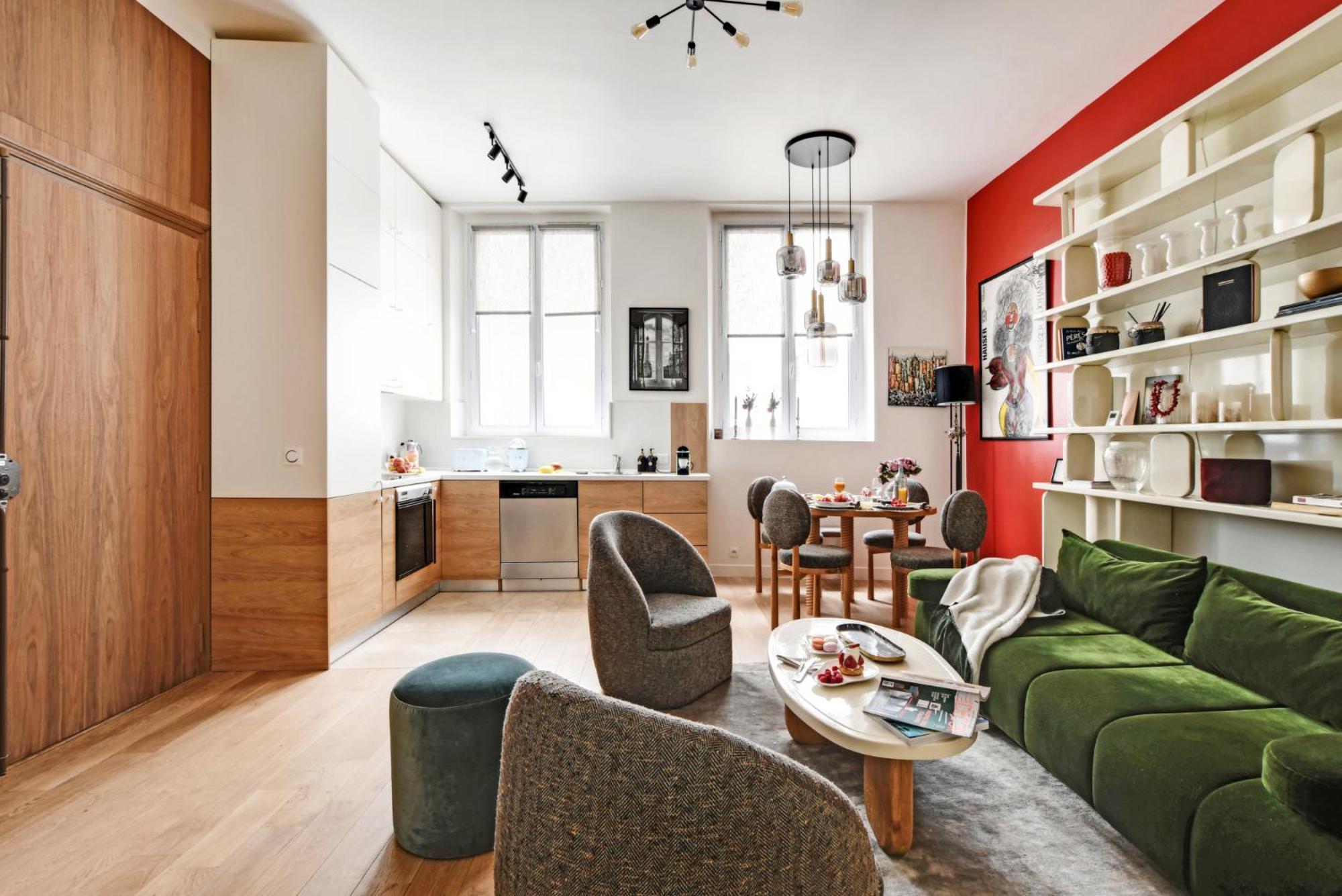 Appartement Luxury Paris, Paisible, 2 Chambres, Toute Commodites